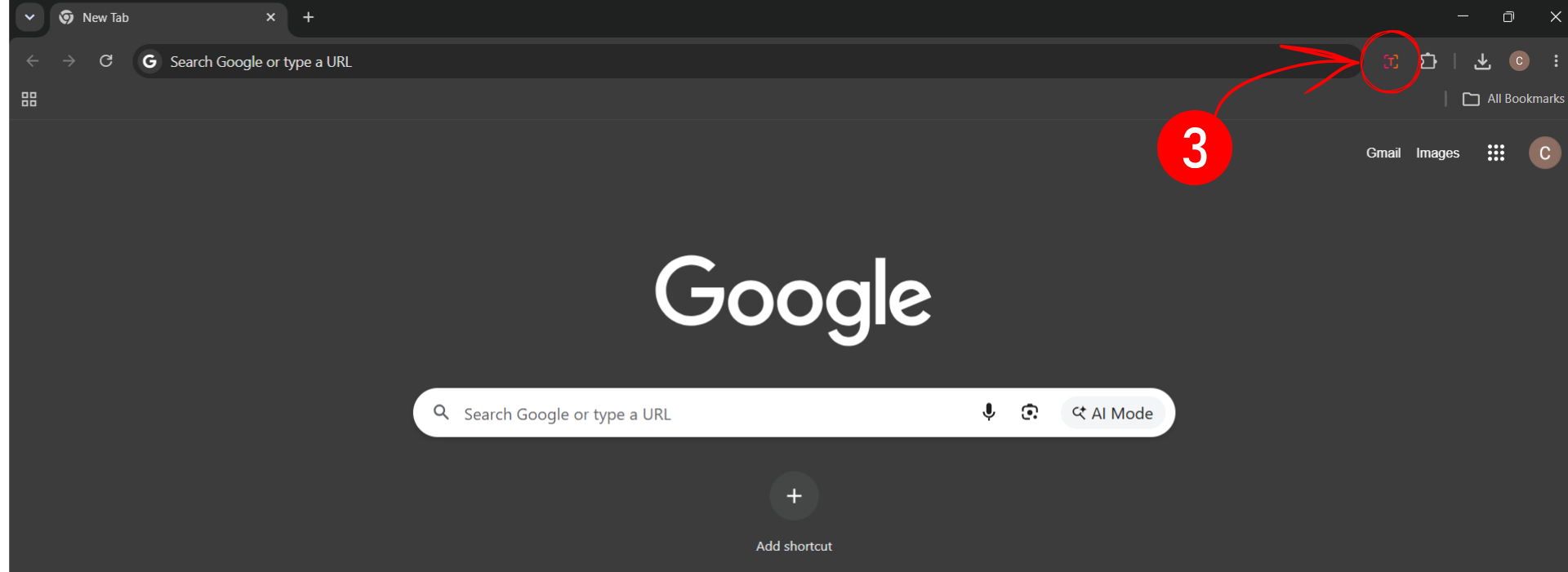 Browser toolbar with the Pin button highlighted